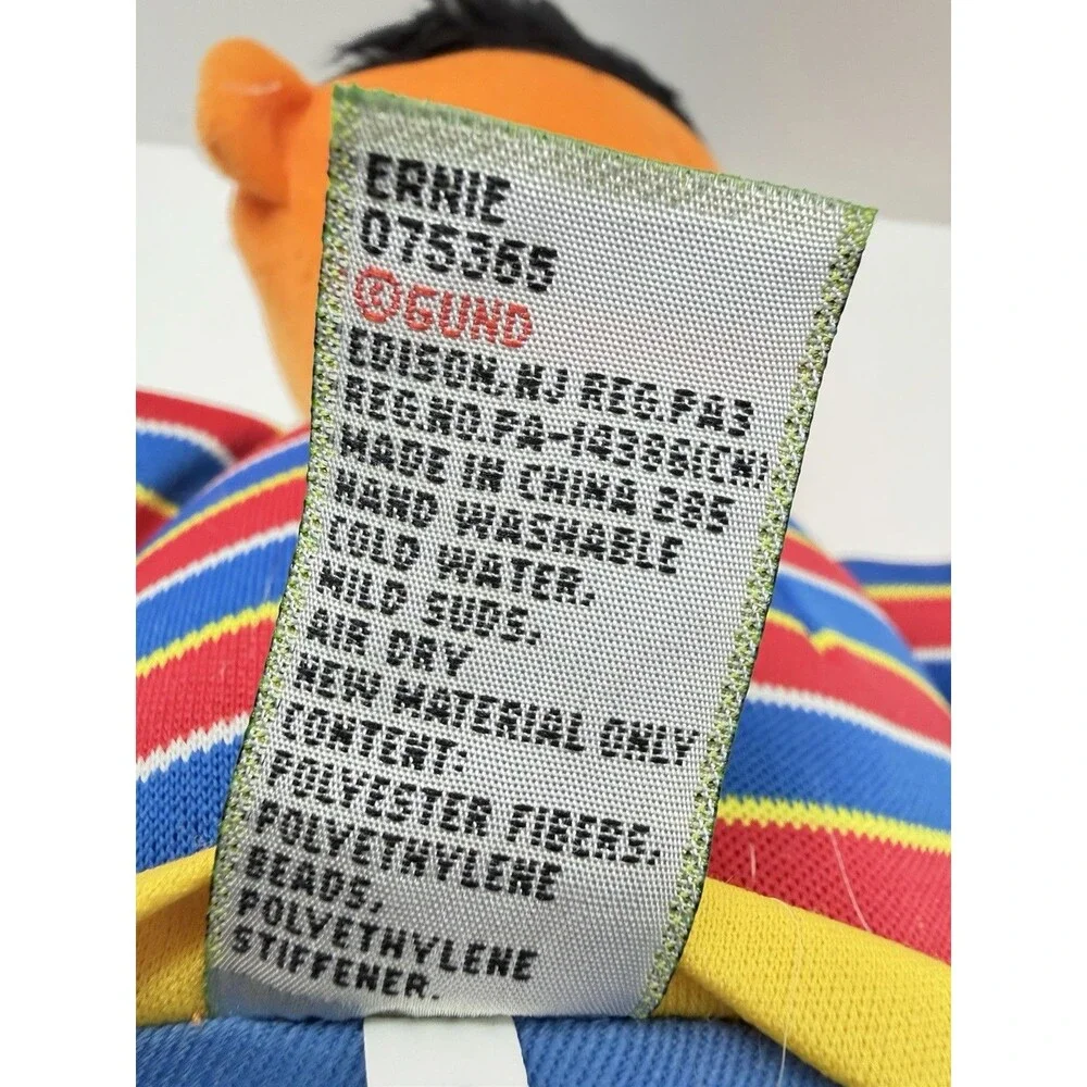 GUND Sesame Street Ernie 13” Stuffed Plush Doll